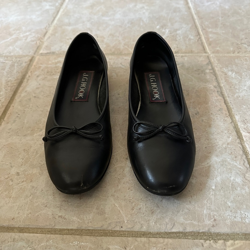 Vintage 90’s J G Hook Black Ballerina Flats Size 7.5